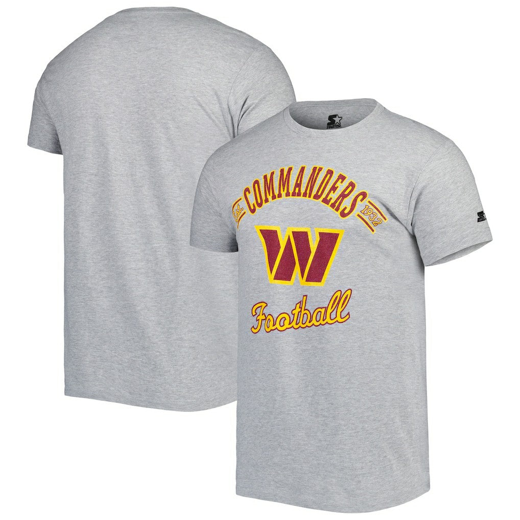 Washington Commanders Starter Prime Time T-Shirt - Heathered Gray - NFL