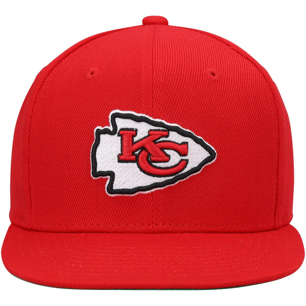 Kansas City Chiefs Youth Gridiron Classics Ground Snapback Hat - Red - Mitchell & Ness