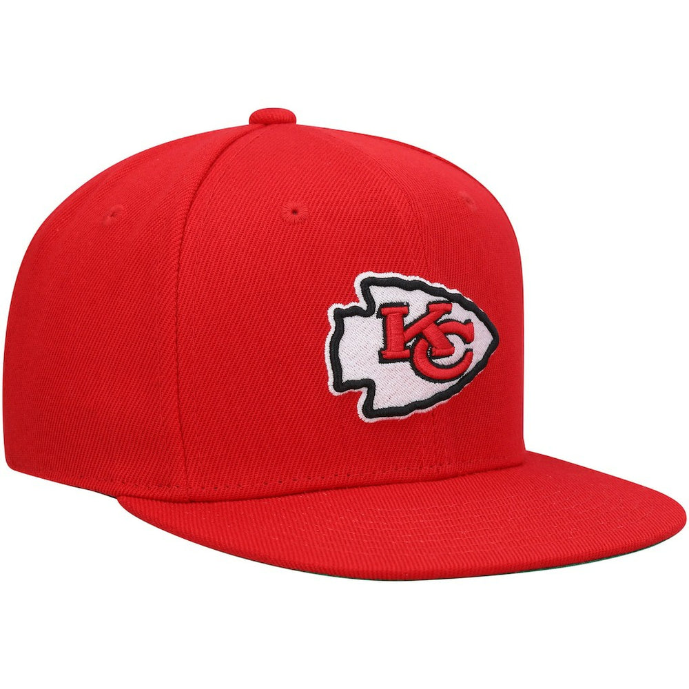 Kansas City Chiefs Youth Gridiron Classics Ground Snapback Hat - Red - Mitchell & Ness