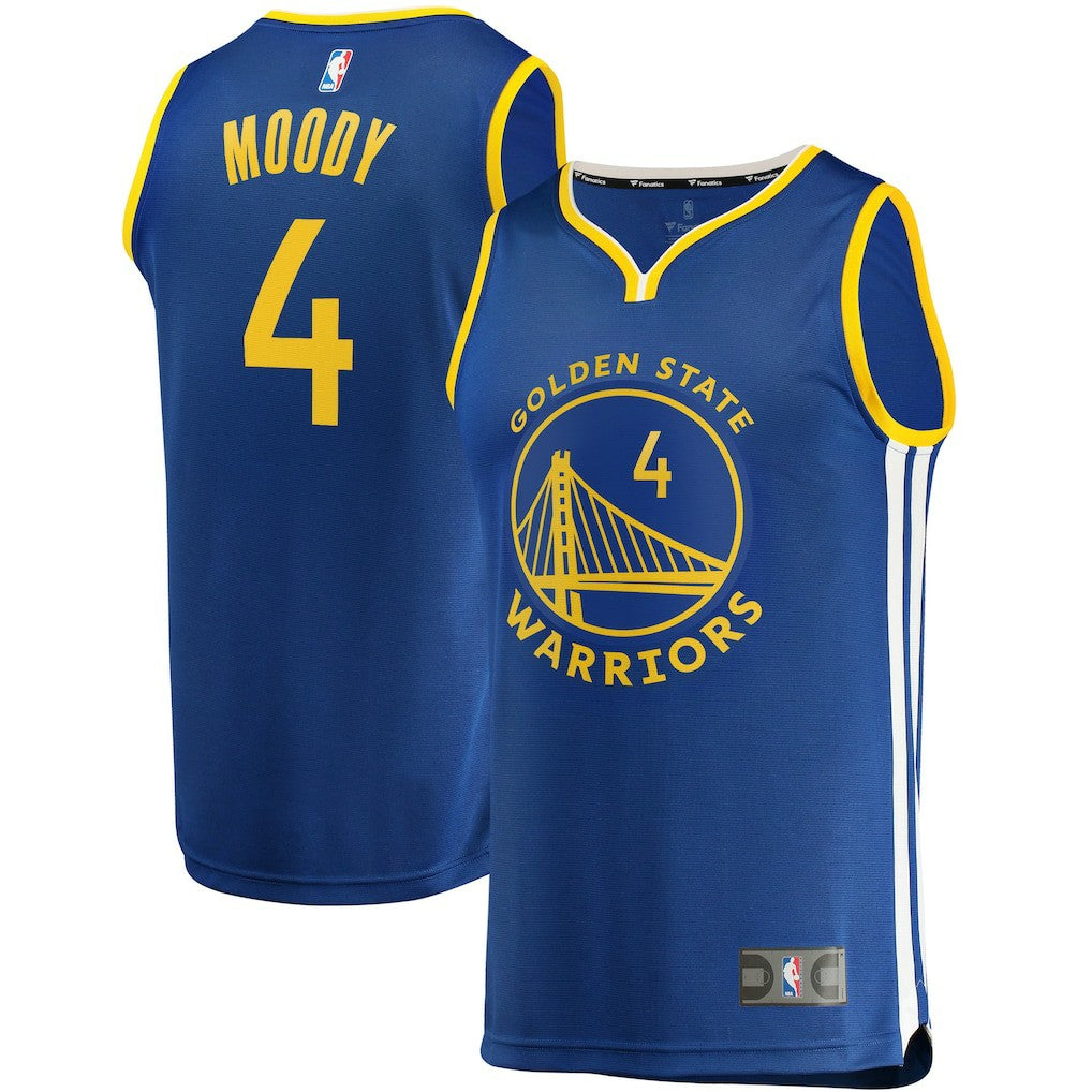 Fanatics Moses Moody Golden State Warriors Fast Break Replica Jersey Icon Editi- Royal