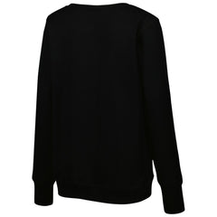 Tennessee Titans Cuce Women's Sequin Logo V-Neck Pullover Sweatshirt - Black - NFL