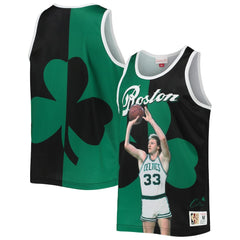 Mitchell & Ness Larry Bird Boston Celtics Sublimated Player Tank Top Kelly Green/Black