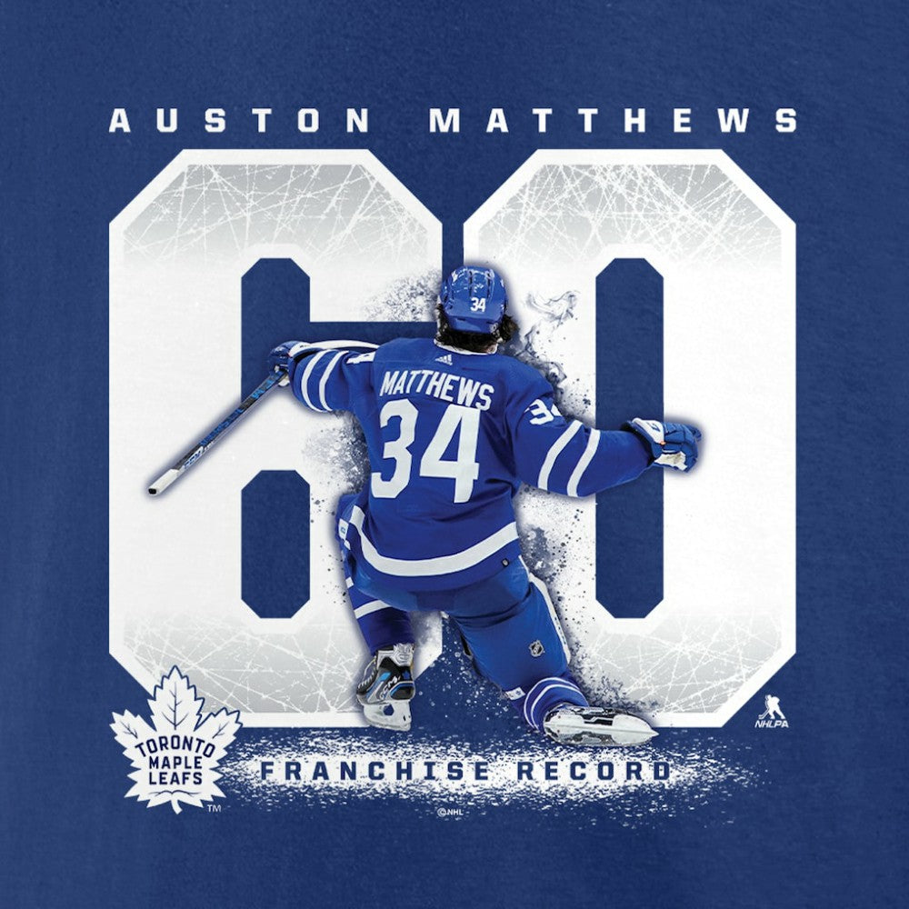 Auston Matthews Toronto Maple Leafs Fanatics Big & Tall Goal Record T-Shirt - Blue | Fanatics on sale