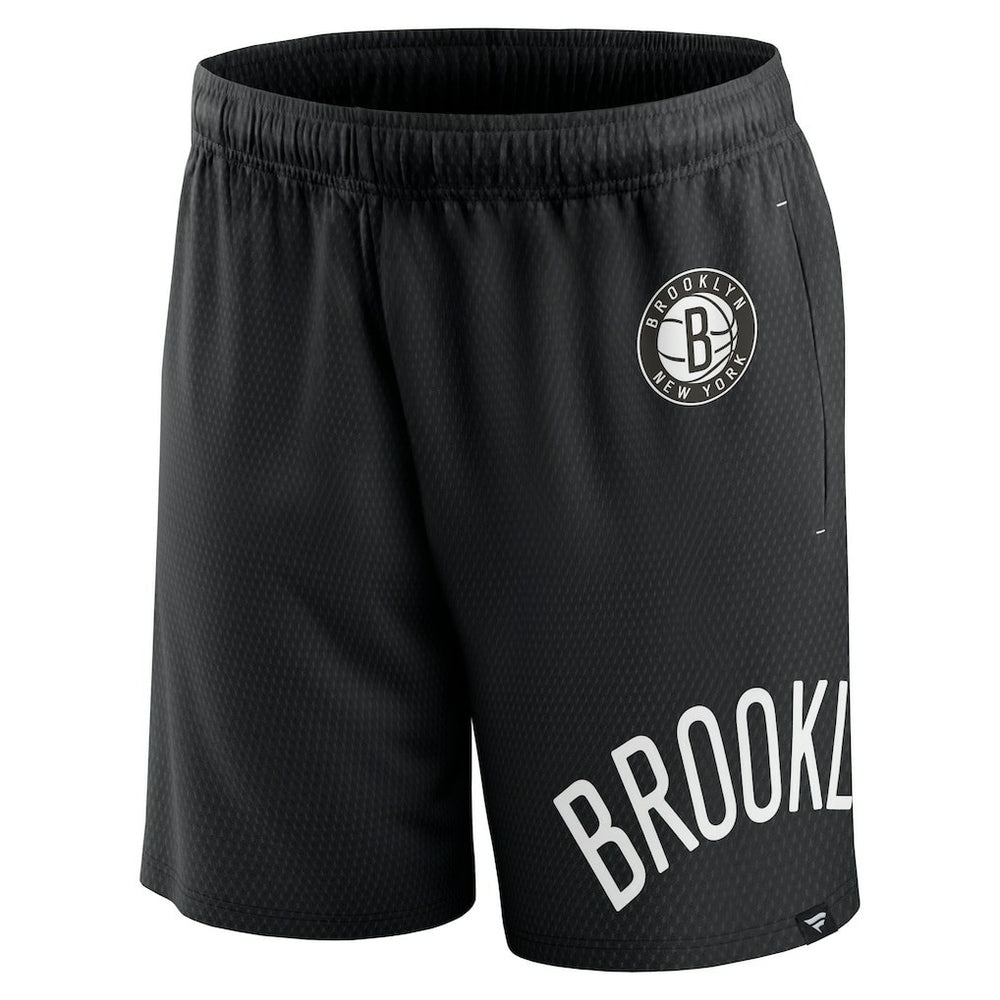 Fanatics Brooklyn Nets Free Throw Mesh Shorts Black