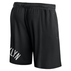Fanatics Brooklyn Nets Free Throw Mesh Shorts Black