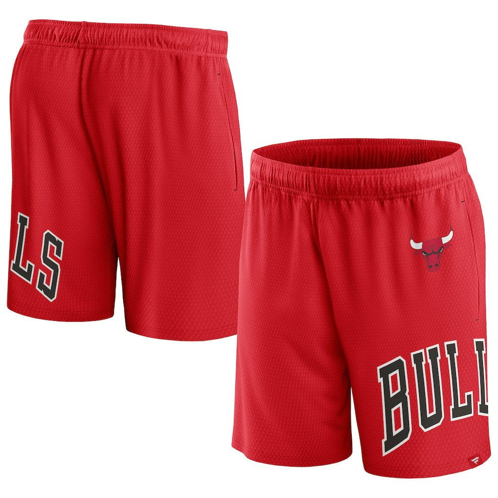 Fanatics Chicago Bulls Free Throw Mesh Shorts Red