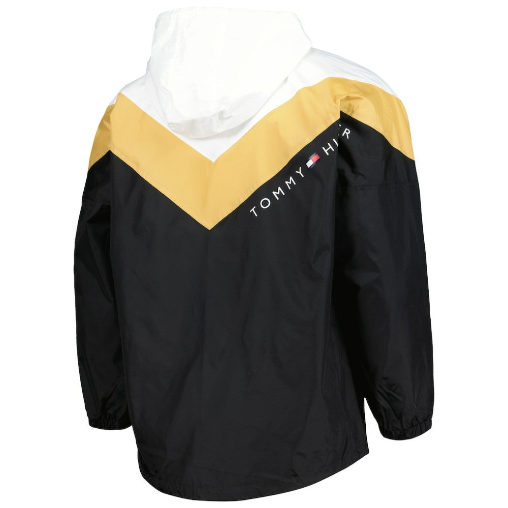 Vegas Golden Knights Tommy Hilfiger Women's Staci Half-Zip Windbreaker Jacket - Black/Gold | NHL online