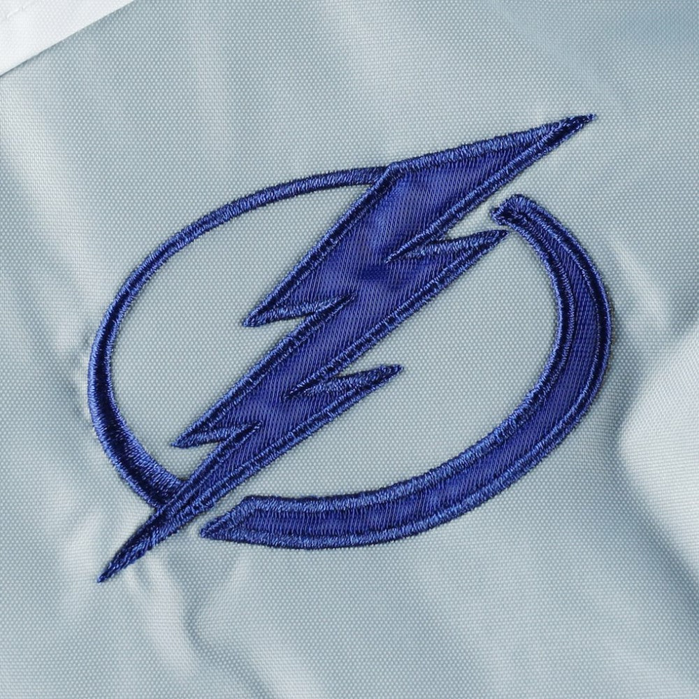 Tampa Bay Lightning Tommy Hilfiger Women's Staci Half-Zip Windbreaker Jacket - Blue/Silver | NHL Clearance