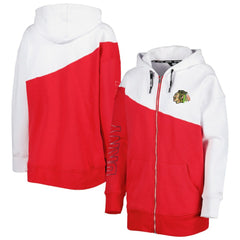 Chicago Blackhawks DKNY Sport Women's Gina Full-Zip Hoodie - Red/White | NHL sale