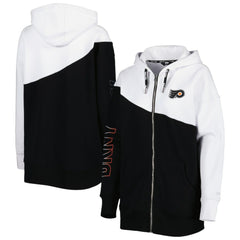 Philadelphia Flyers DKNY Sport Women's Gina Full-Zip Hoodie - Black/White | NHL on sale