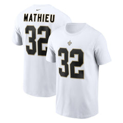 Tyrann Mathieu New Orleans Saints Player Name & Number T-Shirt - White - Nike