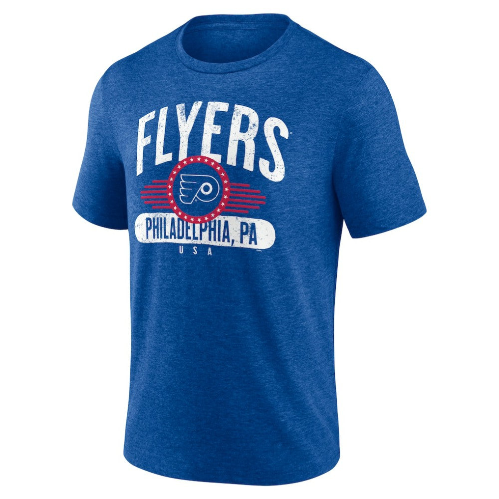 Philadelphia Flyers Badge of Honor Tri-Blend T-Shirt - Royal | NHL discount