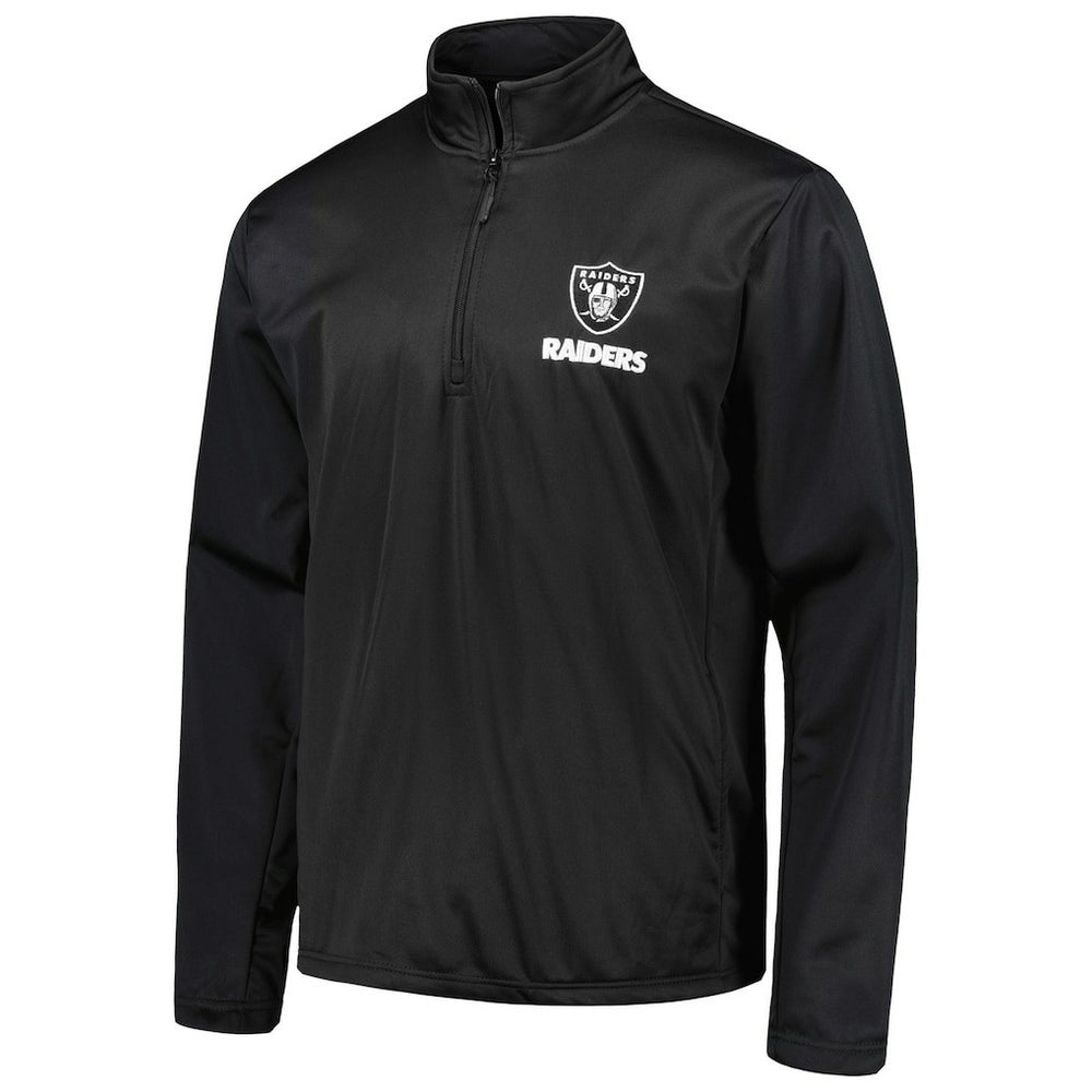 Las Vegas Raiders Dunbrooke All-Star Tech Quarter-Zip Top - Black - NFL