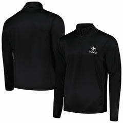 New Orleans Saints Dunbrooke All-Star Tech Quarter-Zip Top - Black - NFL