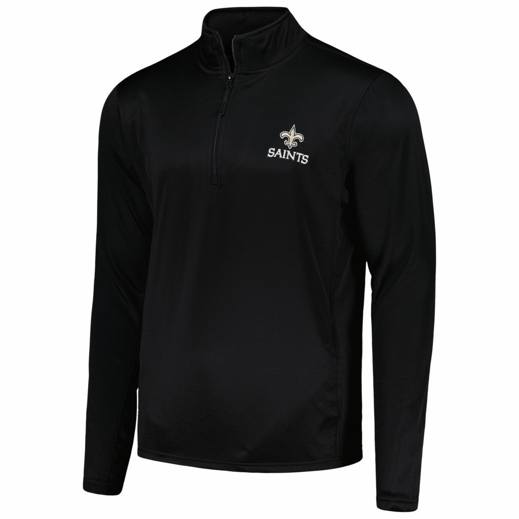 New Orleans Saints Dunbrooke All-Star Tech Quarter-Zip Top - Black - NFL