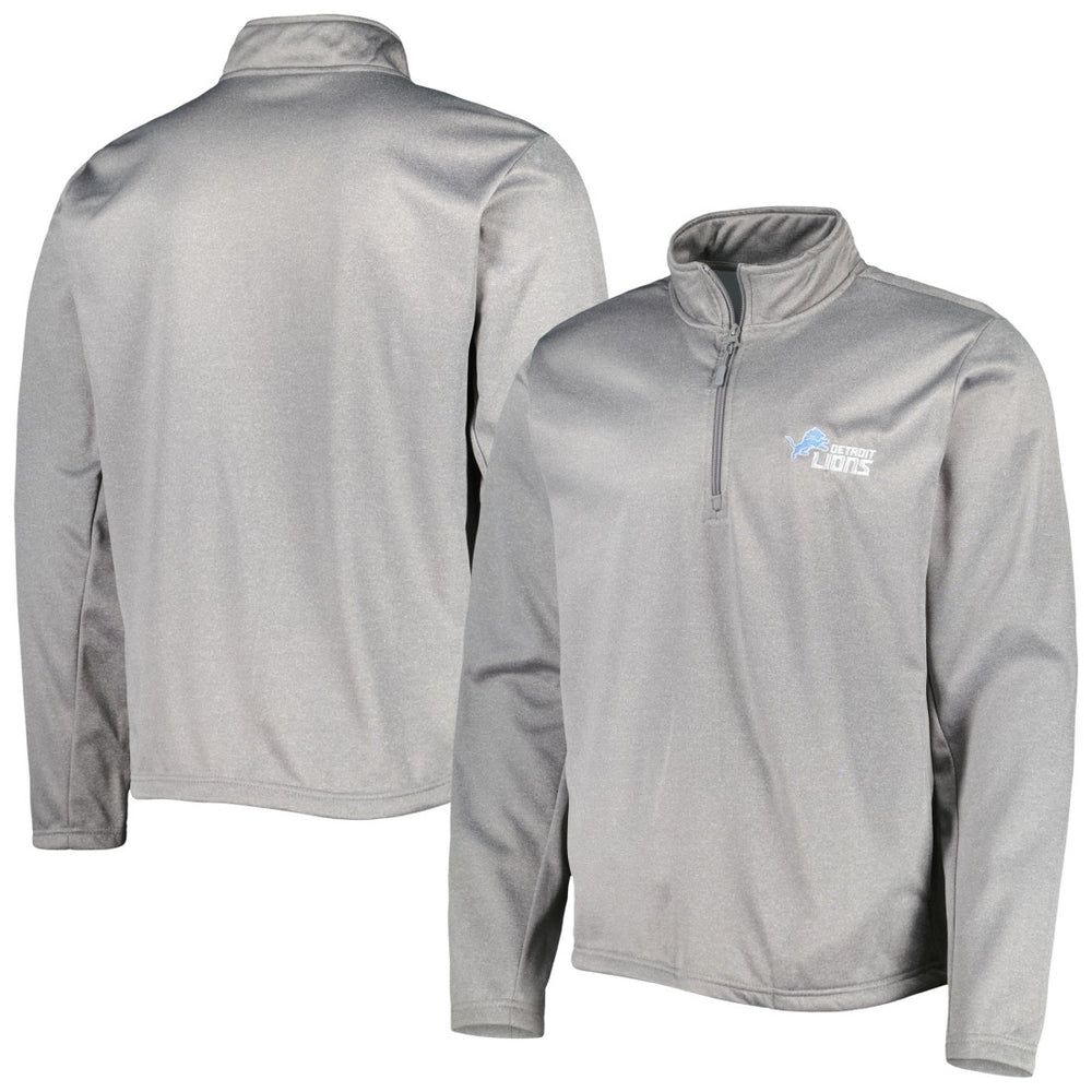 Detroit Lions Dunbrooke All-Star Tech Quarter-Zip Top - Heather Gray - NFL