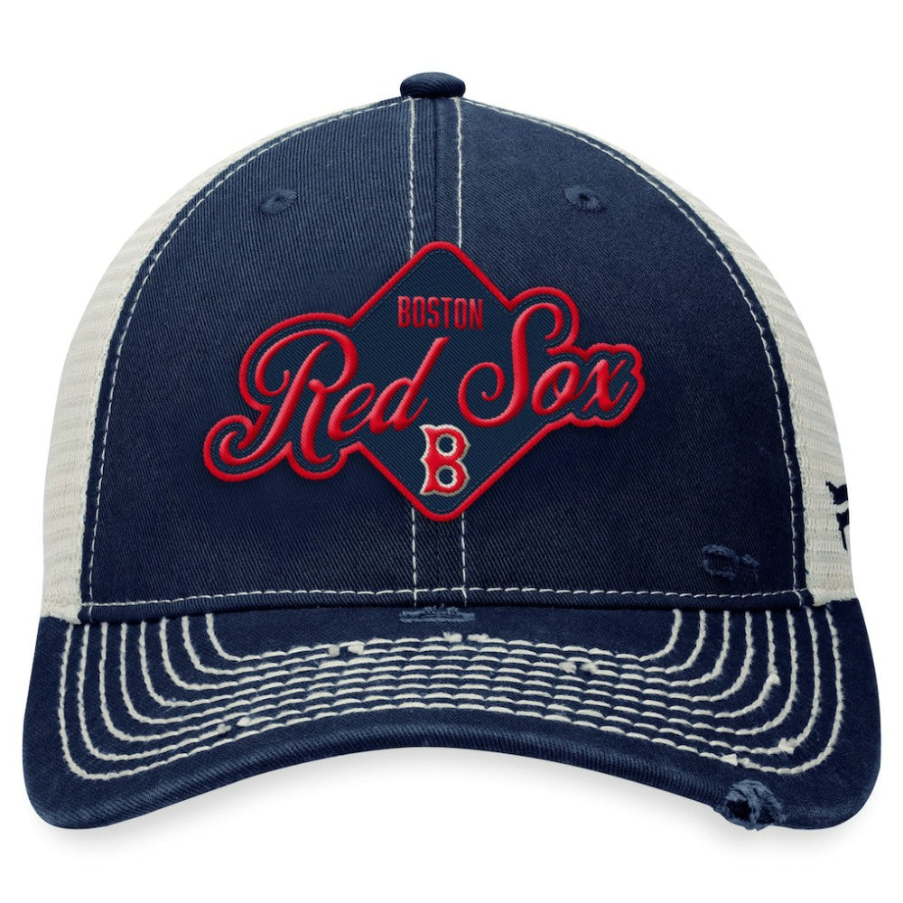 Boston Red Sox Fanatics Heritage Trucker Snapback Hat Discount