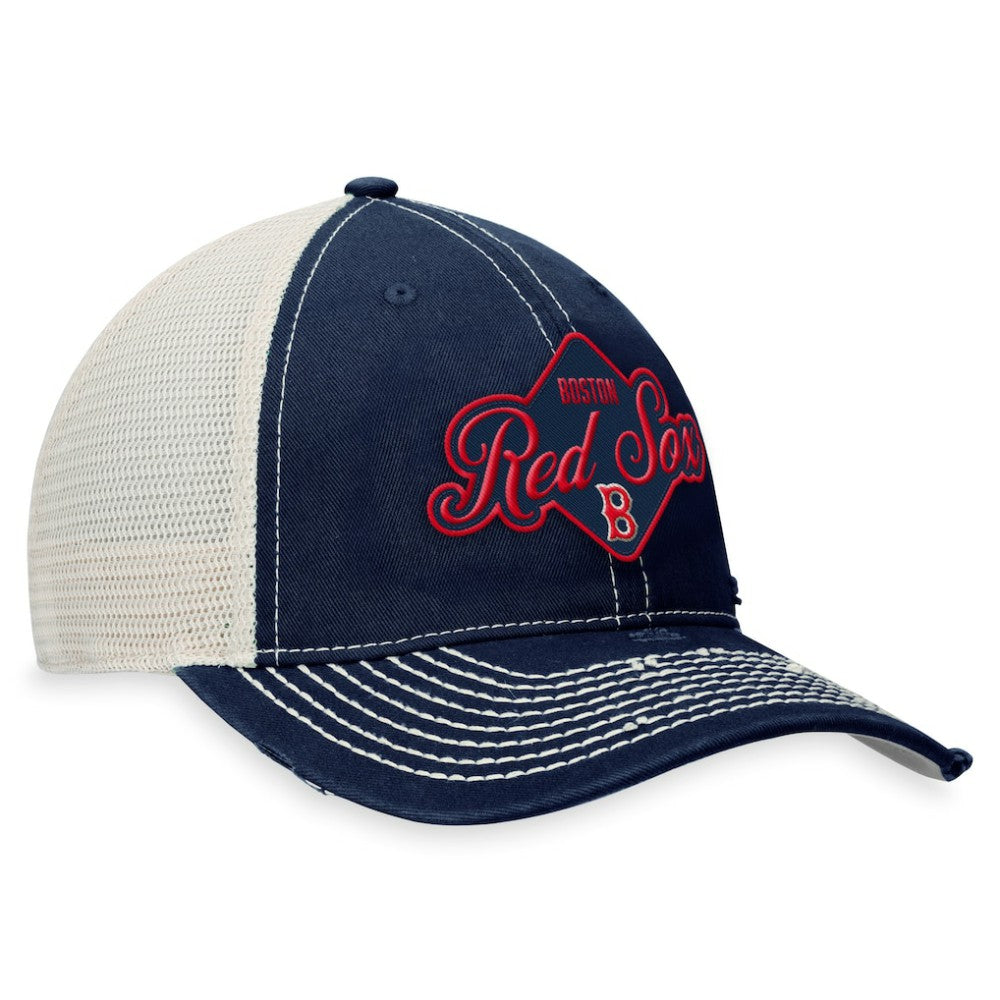 Boston Red Sox Fanatics Heritage Trucker Snapback Hat Discount