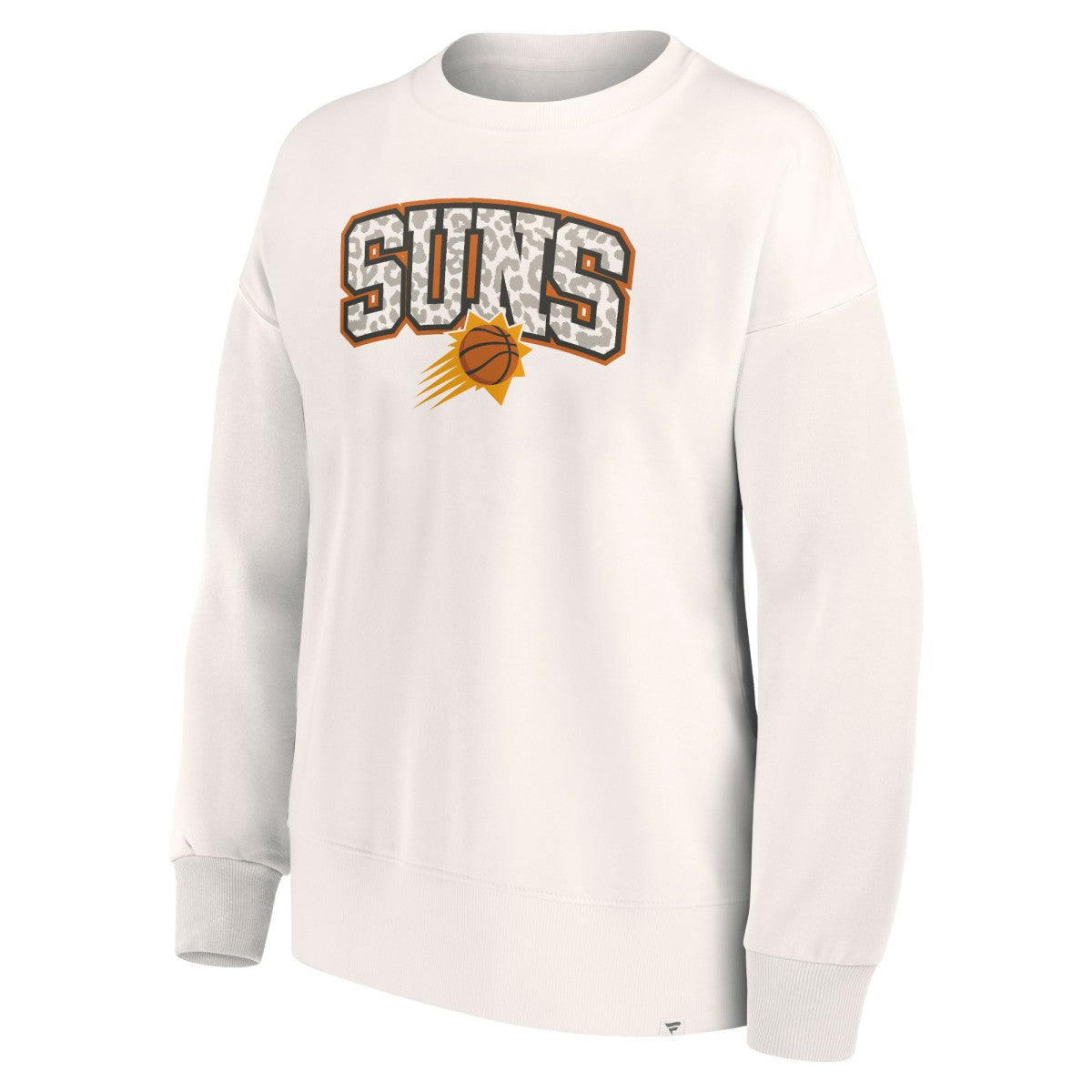 Fanatics Phoenix Suns Women's Tonal Leopard Pullover Sweatshirt White