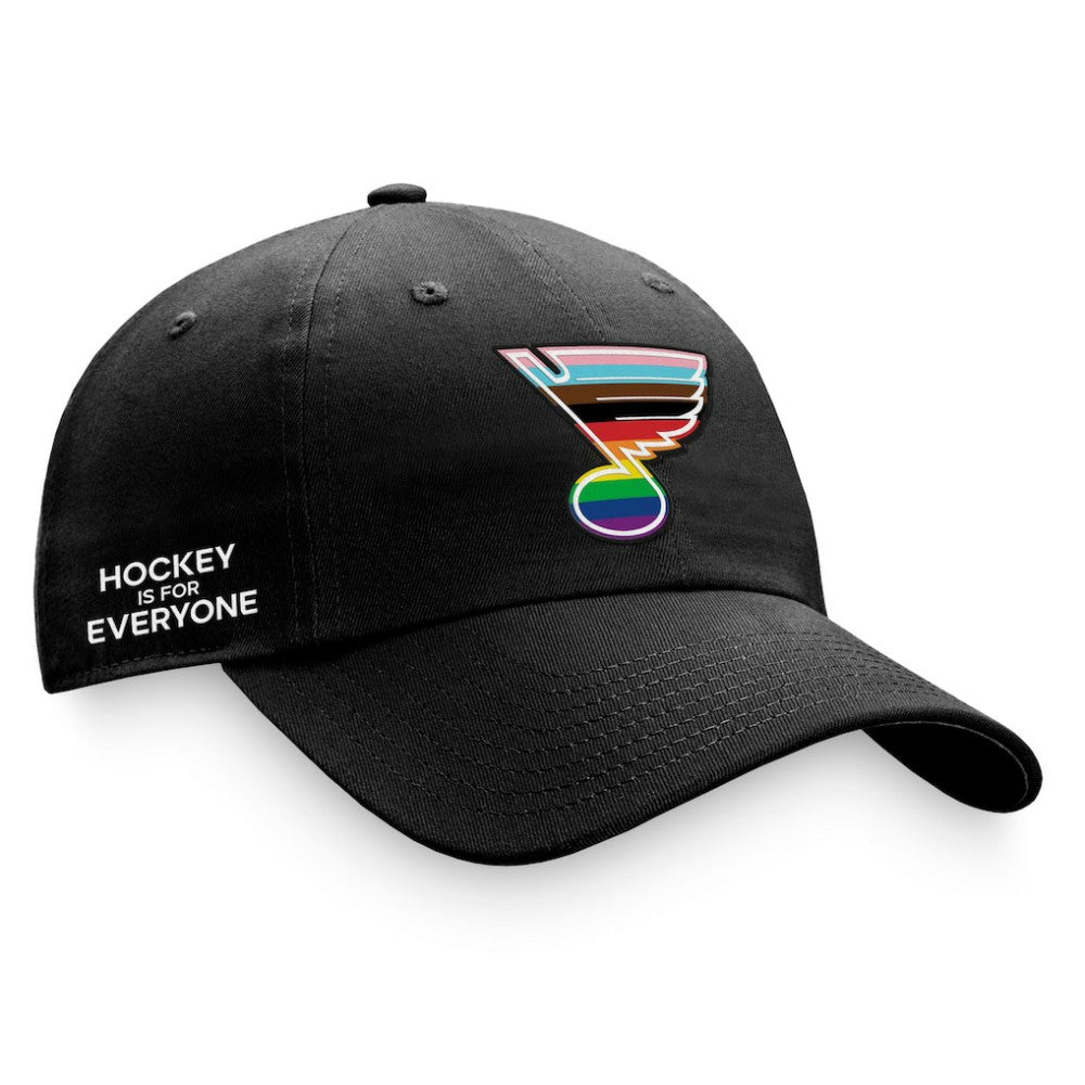 St. Louis Blues Fanatics Team Logo Pride Adjustable Hat - Black | Fanatics online