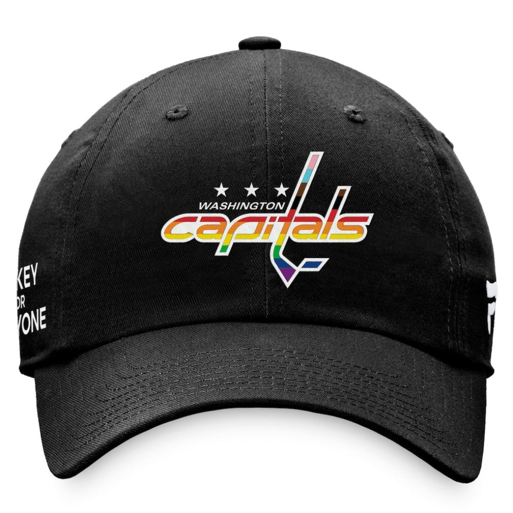 Washington Capitals Fanatics Team Logo Pride Adjustable Hat - Black | Fanatics Clearance