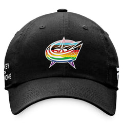 Columbus Blue Jackets Fanatics Team Logo Pride Adjustable Hat - Black | Fanatics Clearance