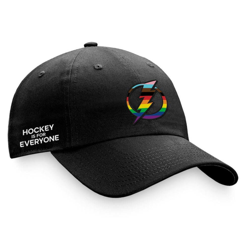 Tampa Bay Lightning Fanatics Team Logo Pride Adjustable Hat - Black | Fanatics sale
