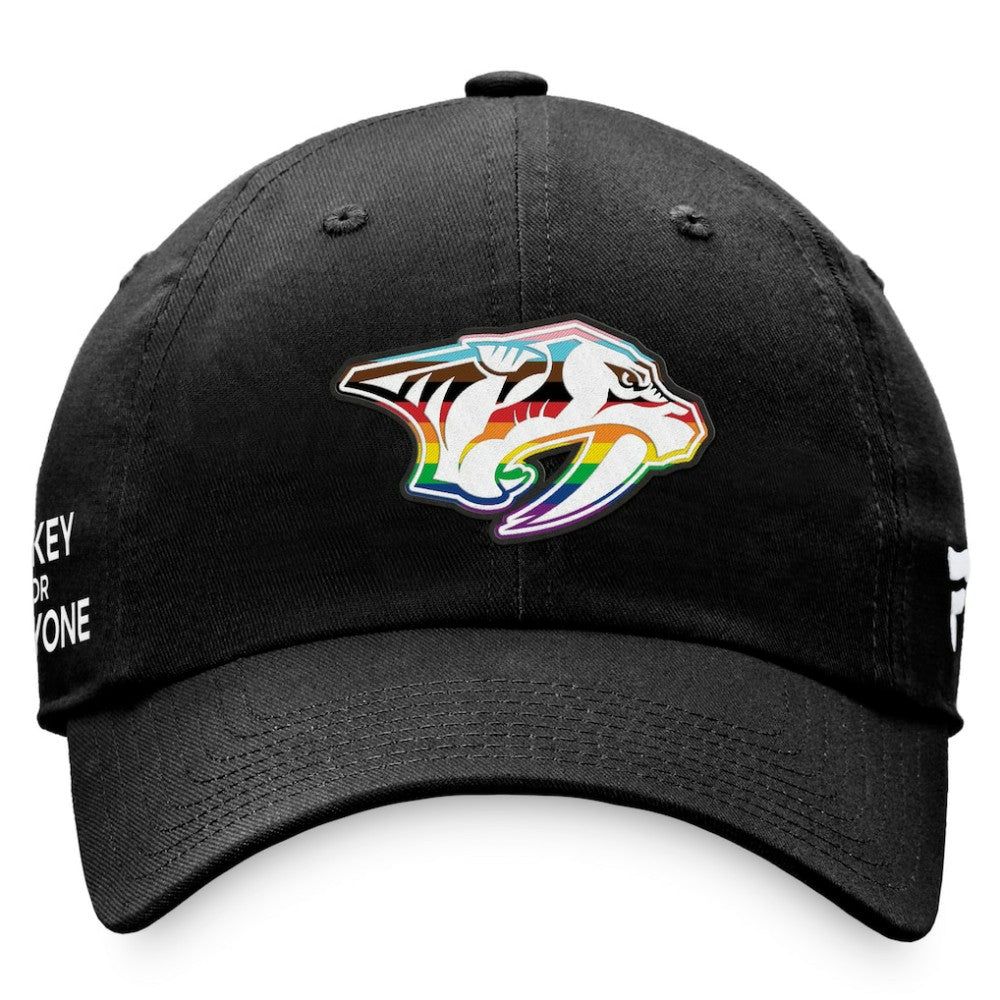 Nashville Predators Fanatics Team Logo Pride Adjustable Hat - Black | Fanatics near me