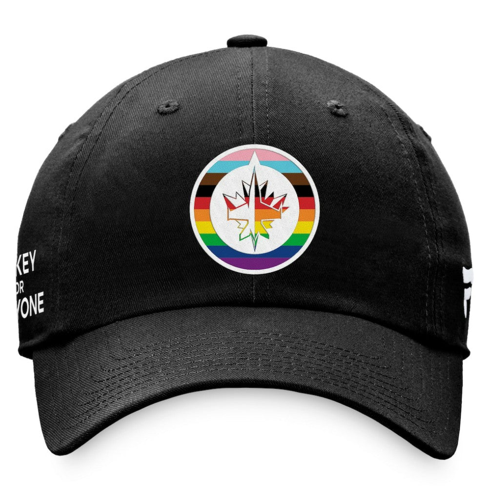 Winnipeg Jets Fanatics Team Logo Pride Adjustable Hat - Black | Fanatics sale