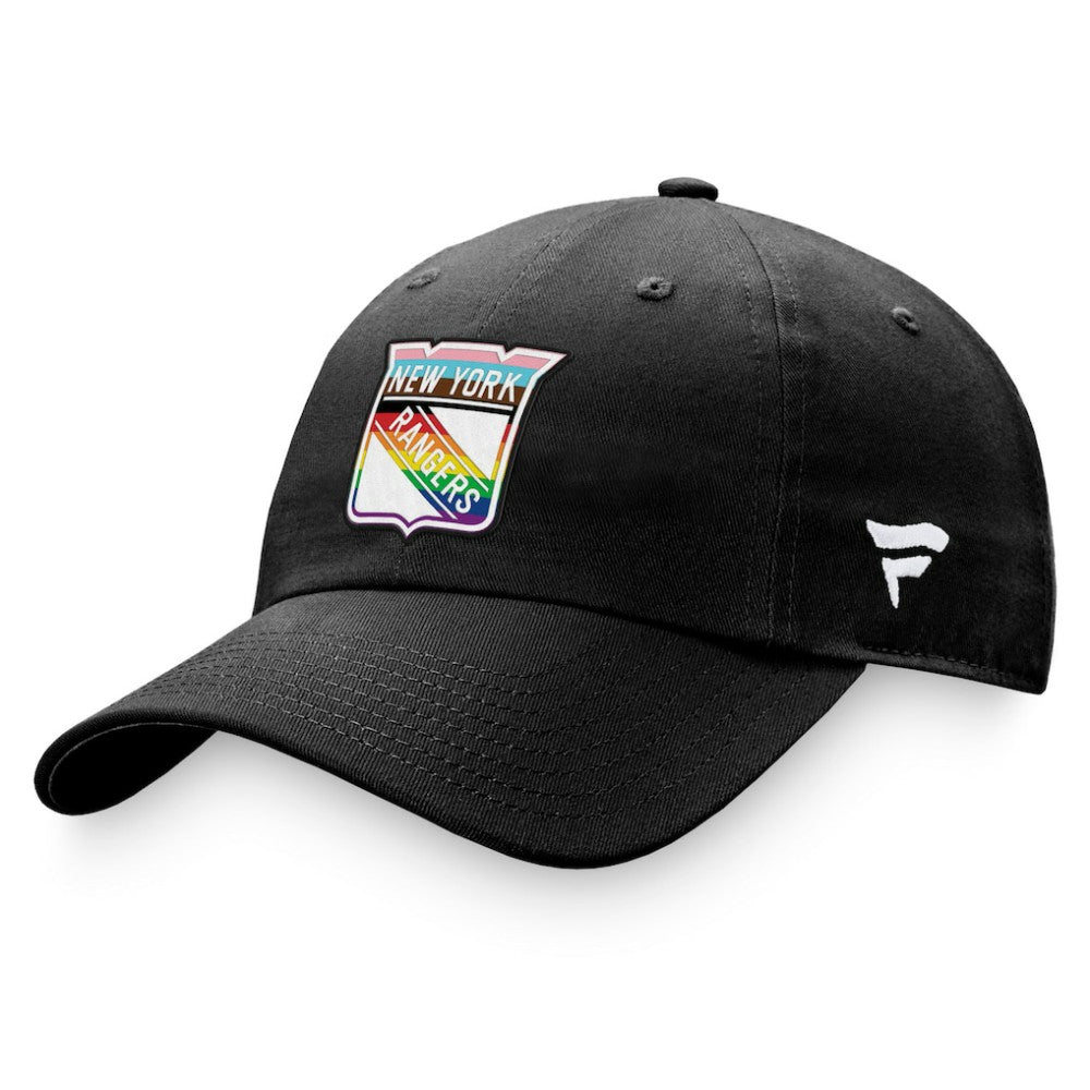 New York Rangers Fanatics Team Logo Pride Adjustable Hat - Black | Fanatics near me