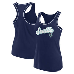 Seattle Kraken Fanatics Women's Wordmark Logo Racerback Scoop Neck Tank Top - Deep Sea Blue | Fanatics near me