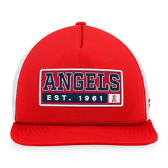 Los Angeles Angels Majestic Foam Trucker Snapback Hat Discount