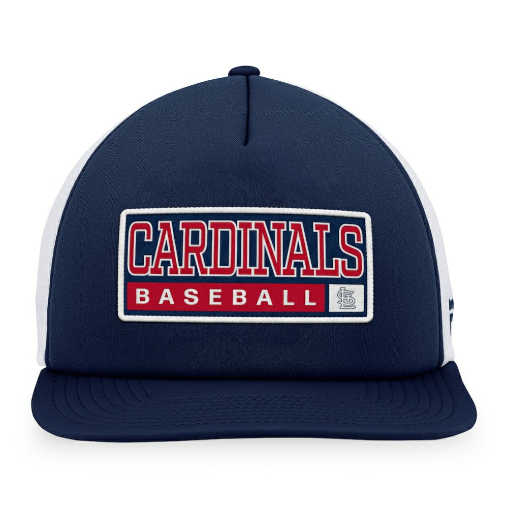 St. Louis Cardinals Majestic Foam Trucker Snapback Hat Discount