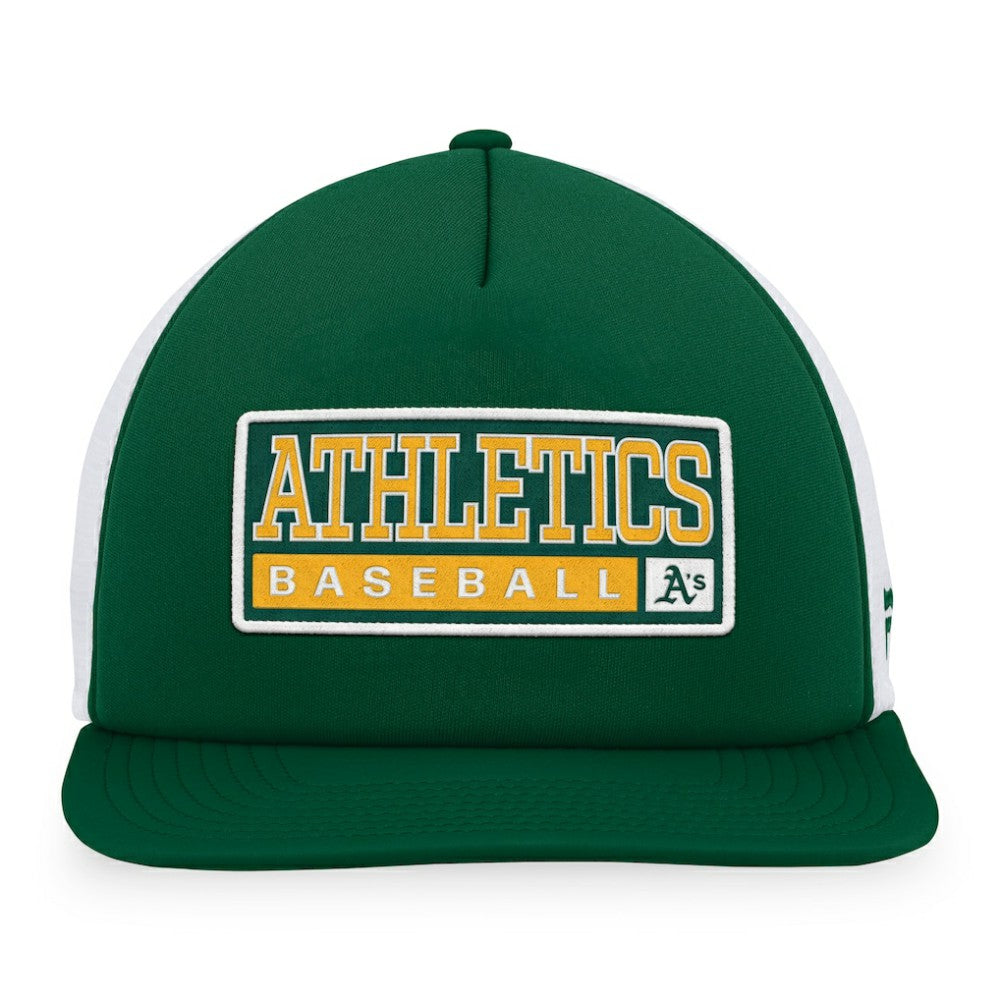Athletics Majestic Foam Trucker Snapback Hat Near Me