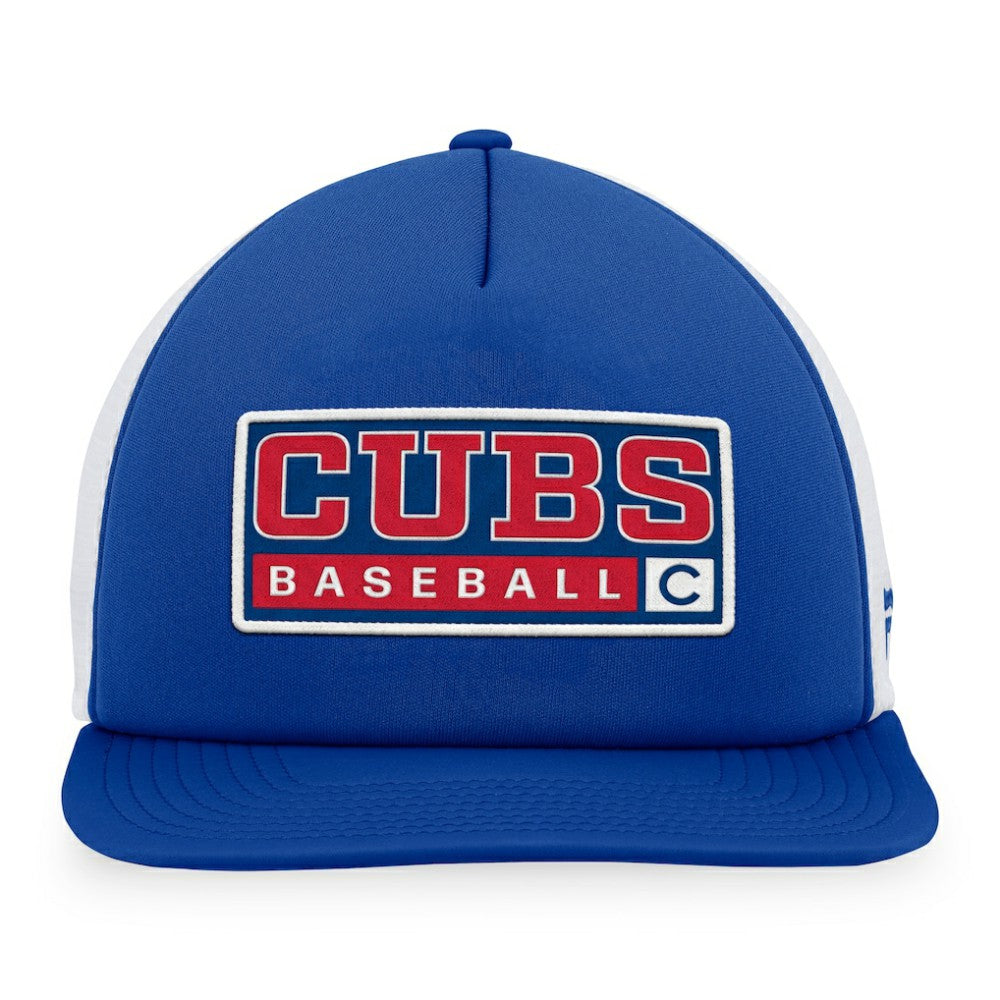 Chicago Cubs Majestic Foam Trucker Snapback Hat Online