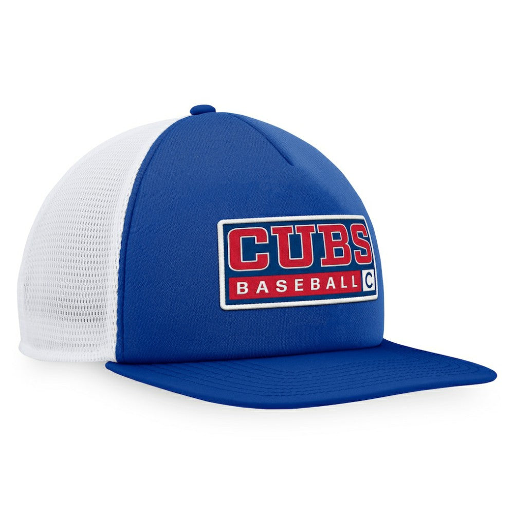 Chicago Cubs Majestic Foam Trucker Snapback Hat Online