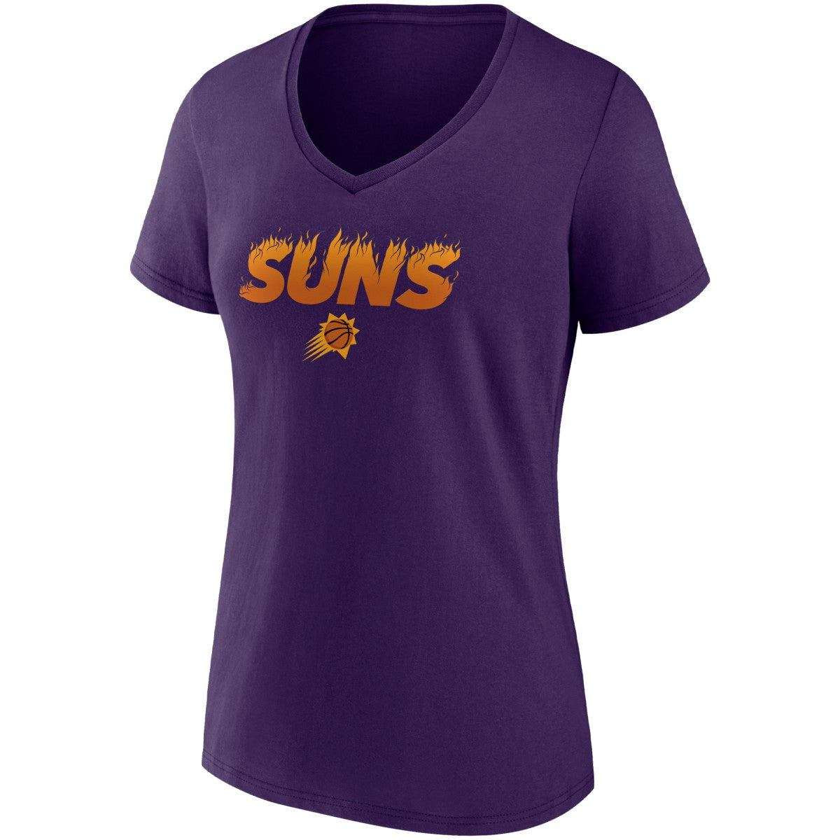 Fanatics Phoenix Suns Women's Hometown Collection On Fire V-Neck T-Shirt Purple