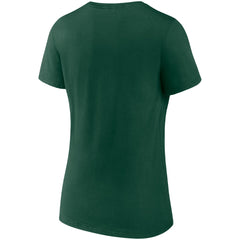 Fanatics Milwaukee Bucks Women's Hometown Collection Brew City V-Neck T-Shirt Hunter Green