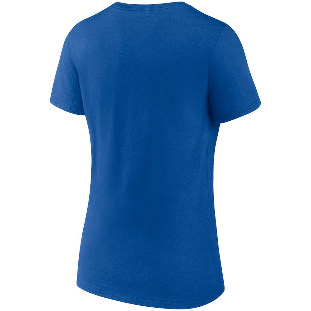 Fanatics Philadelphia 76ers Women's Hometown Collection Broad Street Ballers V-Neck T-Shirt Royal