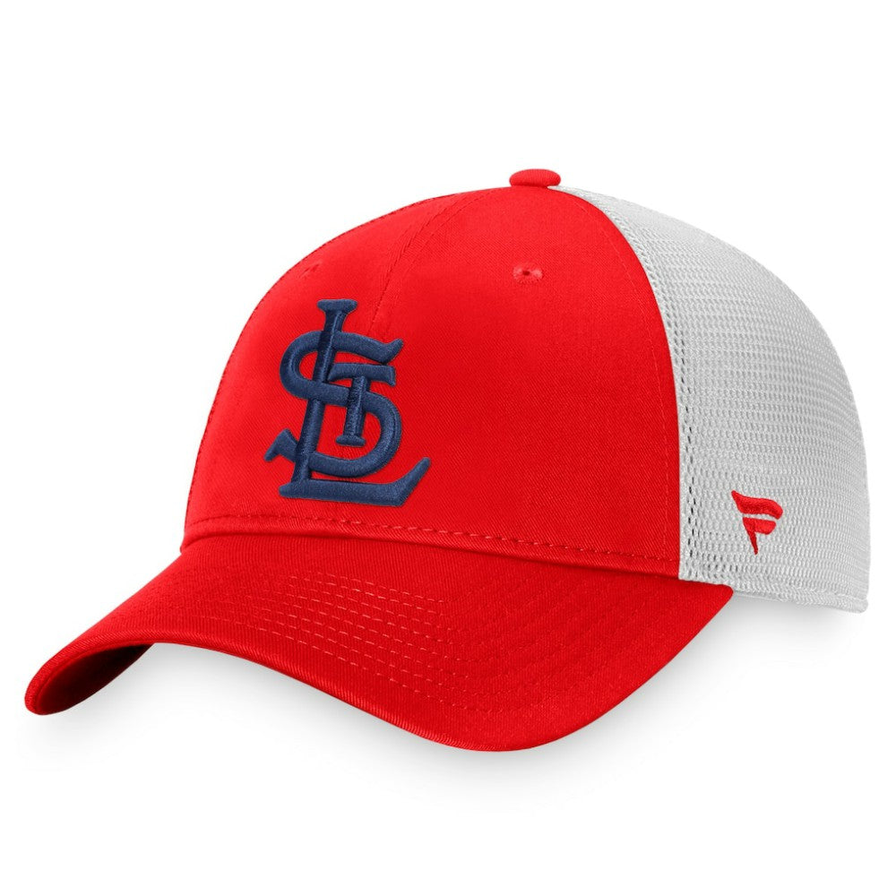 St. Louis Cardinals Fanatics Cooperstown Collection Core Trucker Snapback Hat Outlet