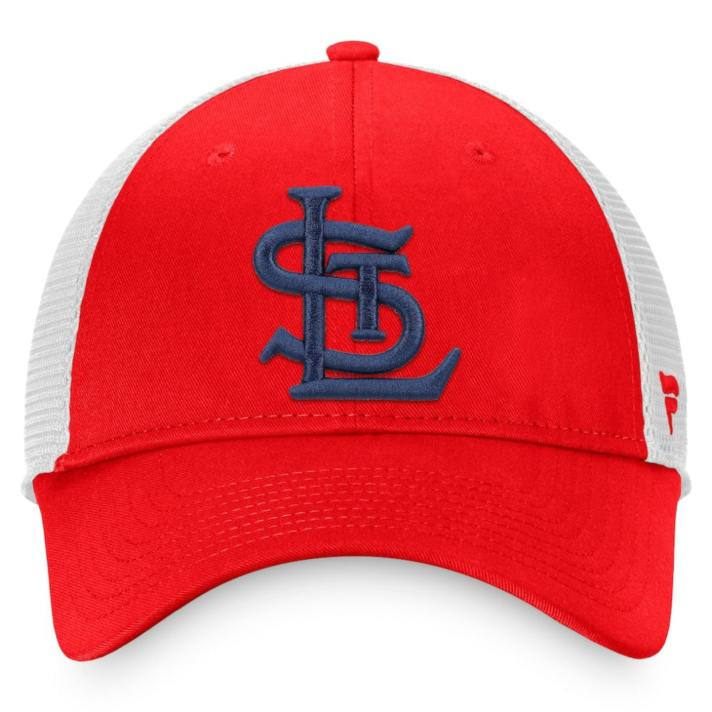 St. Louis Cardinals Fanatics Cooperstown Collection Core Trucker Snapback Hat Outlet