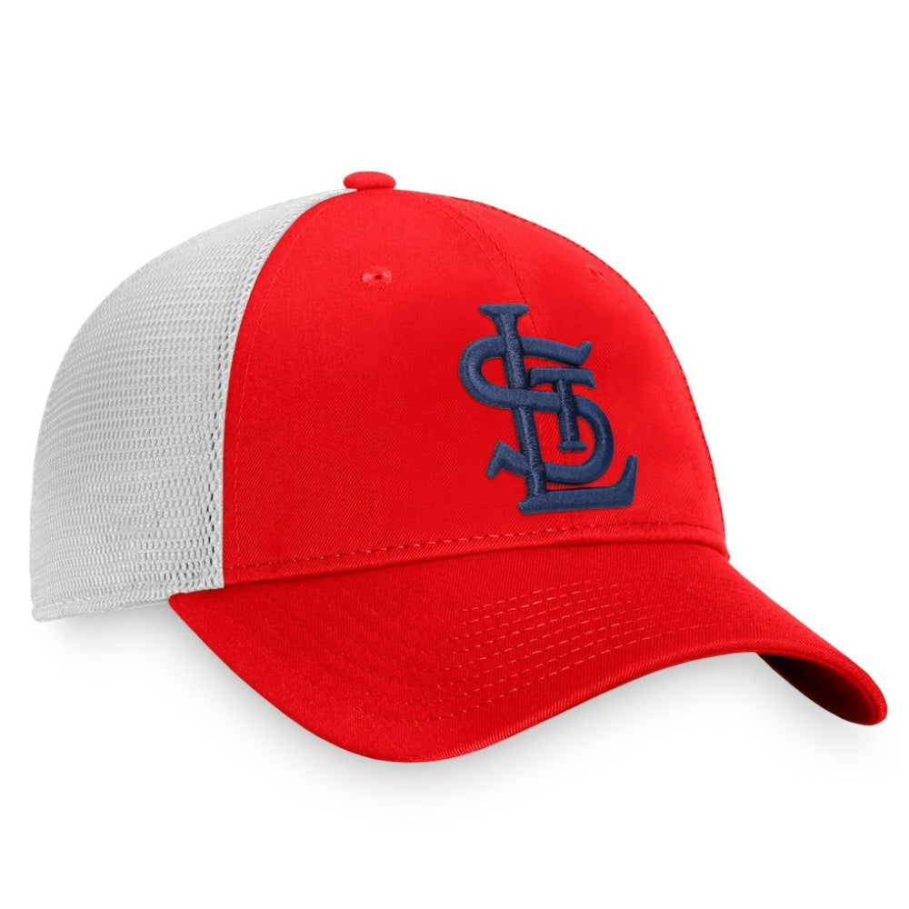 St. Louis Cardinals Fanatics Cooperstown Collection Core Trucker Snapback Hat Outlet