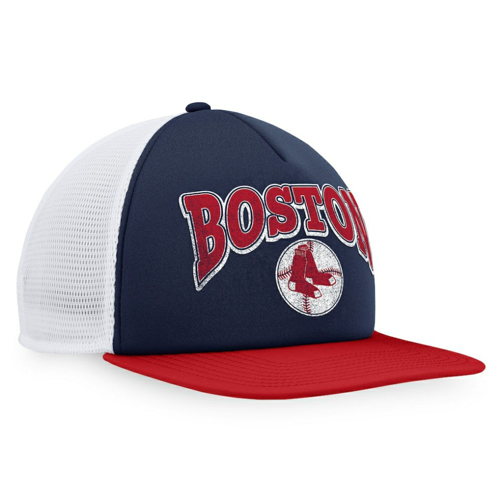 Boston Red Sox Fanatics Heritage Foam Front Trucker Snapback Hat Discount