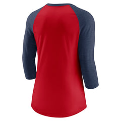 Minnesota Twins Nike Women's Next Up Tri-Blend Raglan 3/4-Sleeve T-Shirt Discount