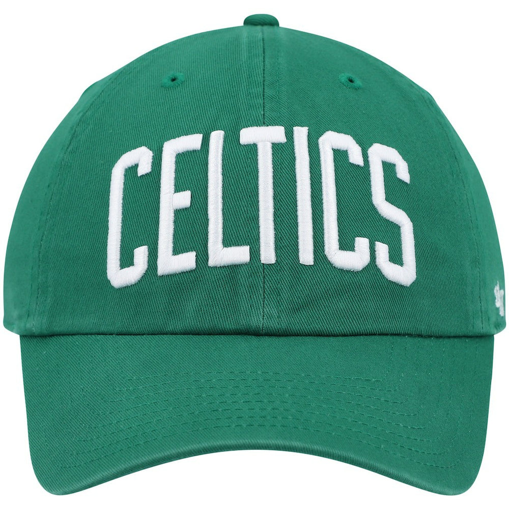 47 brand Boston Celtics '47 Clean Up Wordmark Adjustable Hat Kelly Green