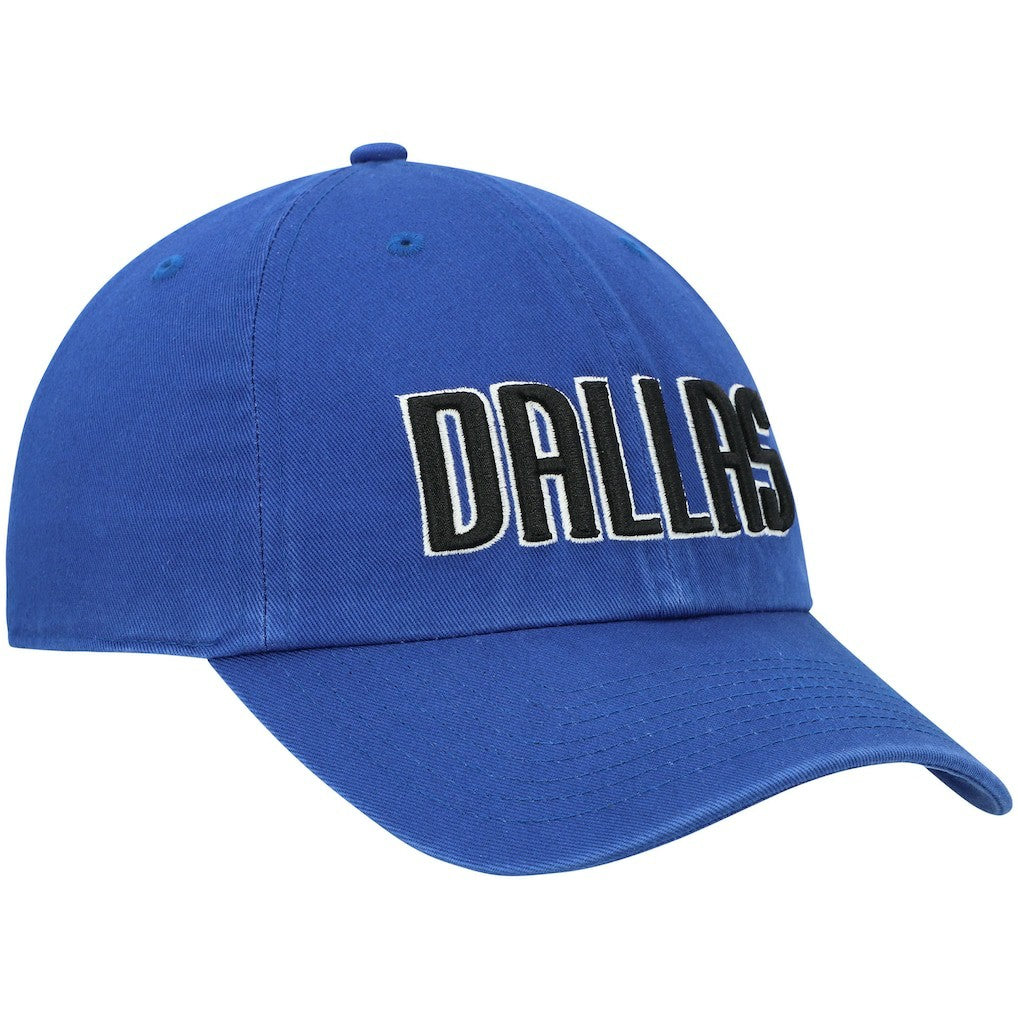 47 brand Dallas Mavericks '47 Clean Up Wordmark Adjustable Hat Royal