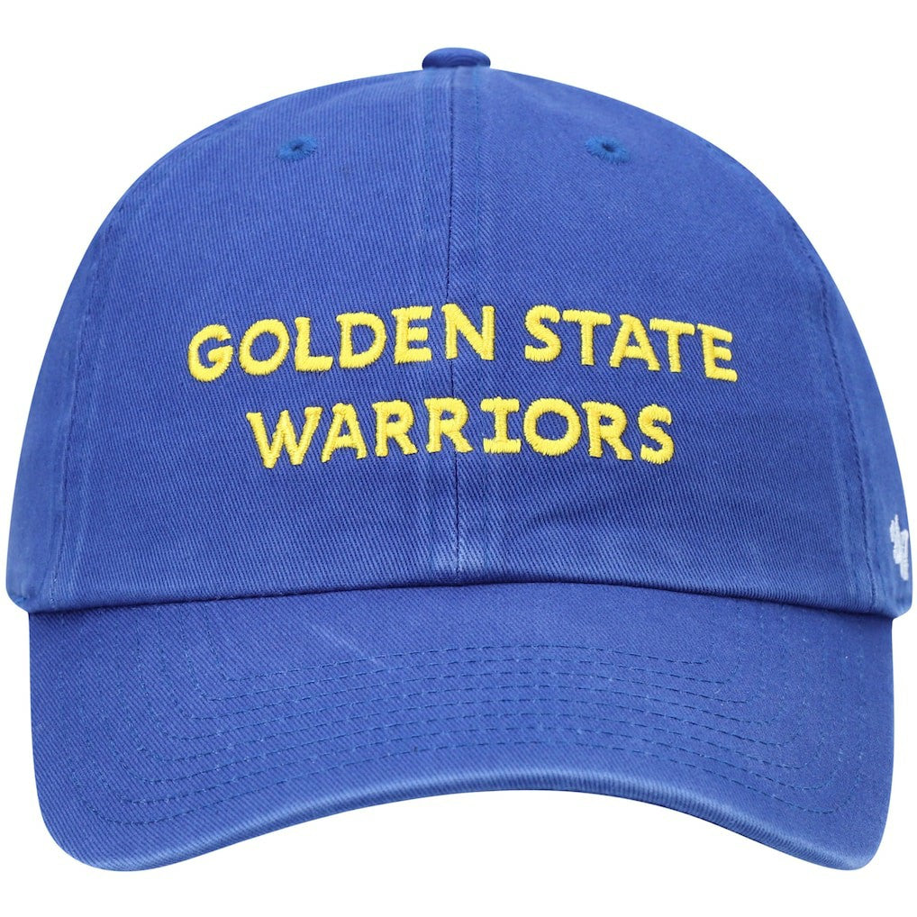 47 brand Golden State Warriors '47 Clean Up Wordmark Adjustable Hat Royal
