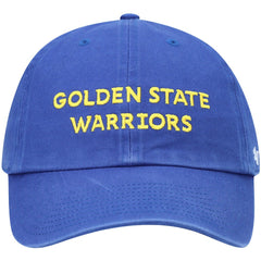 47 brand Golden State Warriors '47 Clean Up Wordmark Adjustable Hat Royal
