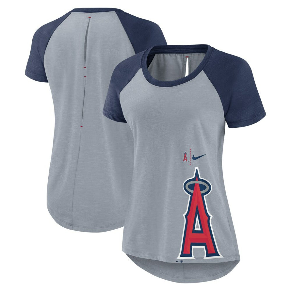 Los Angeles Angels Nike Women's Summer Breeze Raglan Fashion T-Shirt Outlet