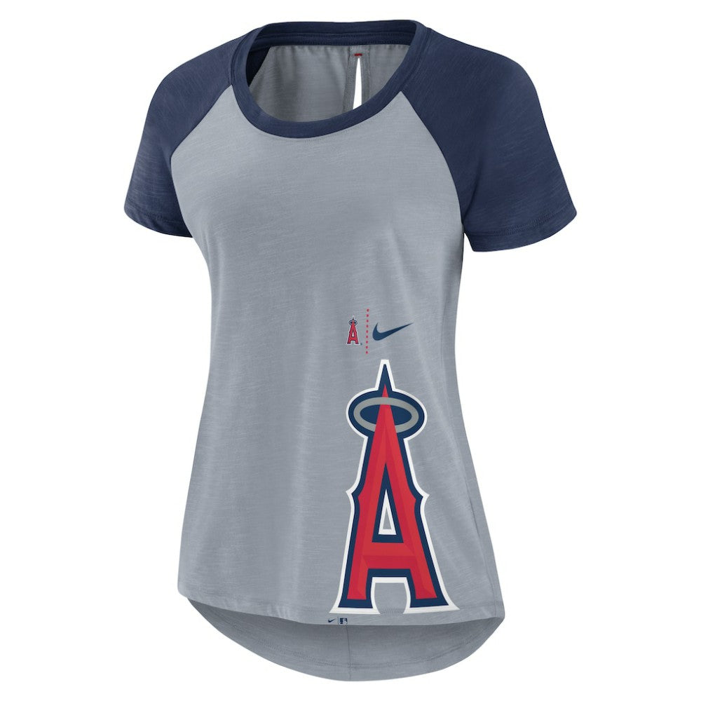 Los Angeles Angels Nike Women's Summer Breeze Raglan Fashion T-Shirt Outlet